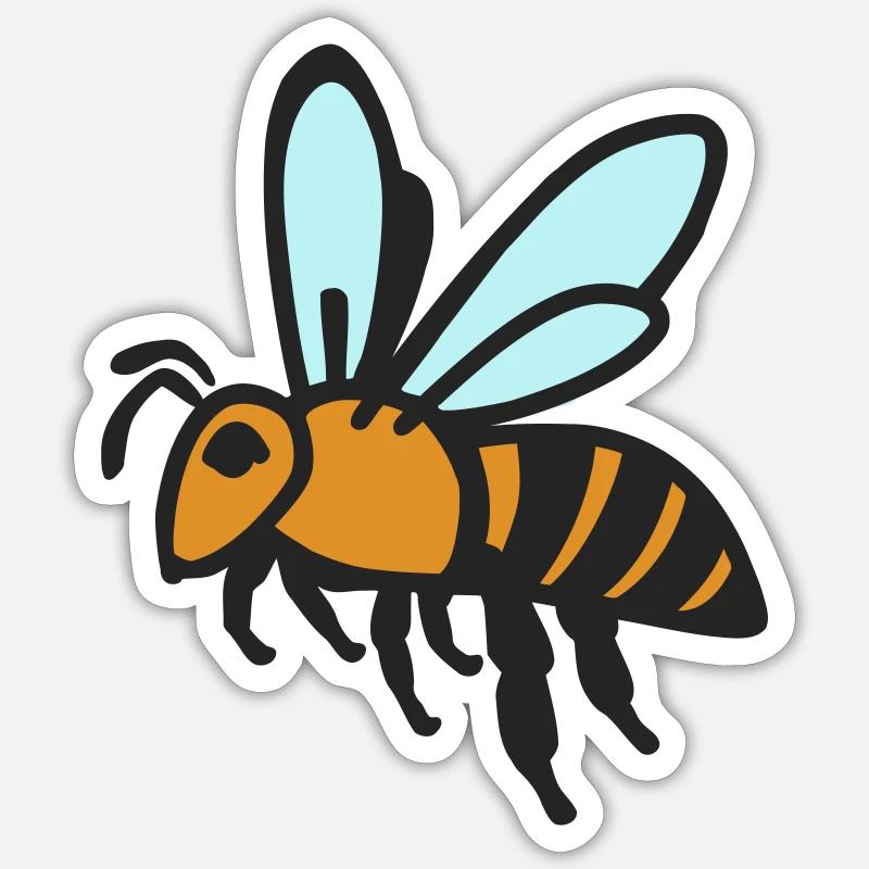 Bee Sticker size S (10 x 10 cm)