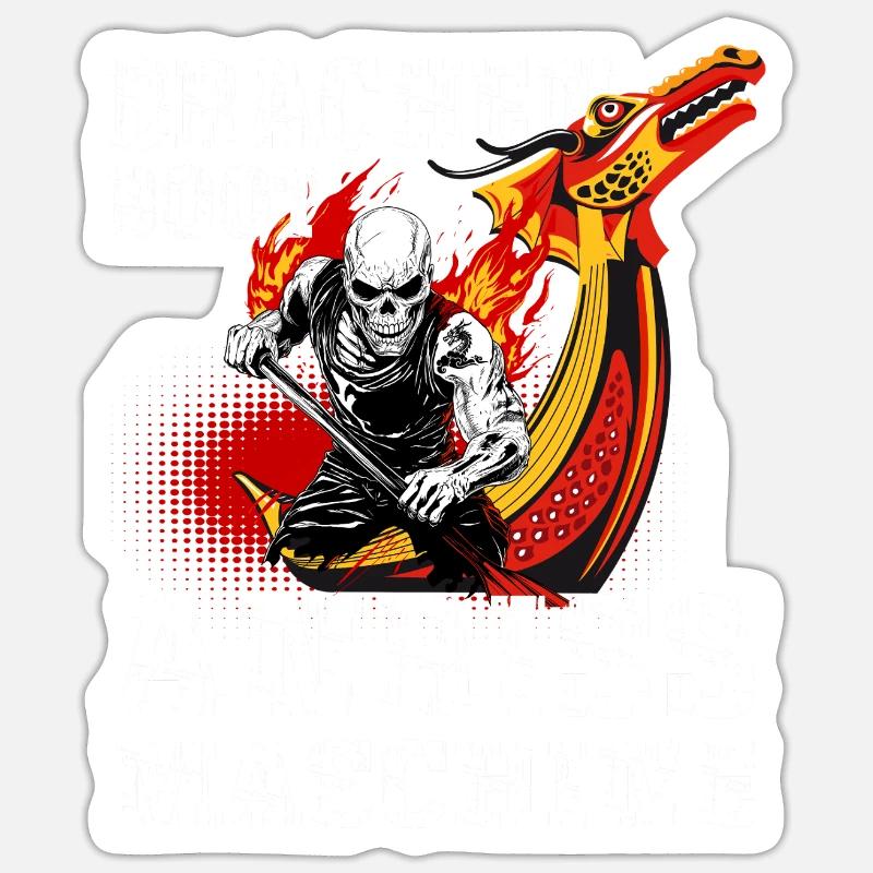 Drachenboot Sticker Größe S (10 x 10 cm)