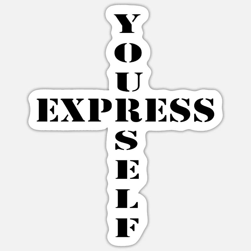 ExpressYourself Sticker Größe S (10 x 10 cm)