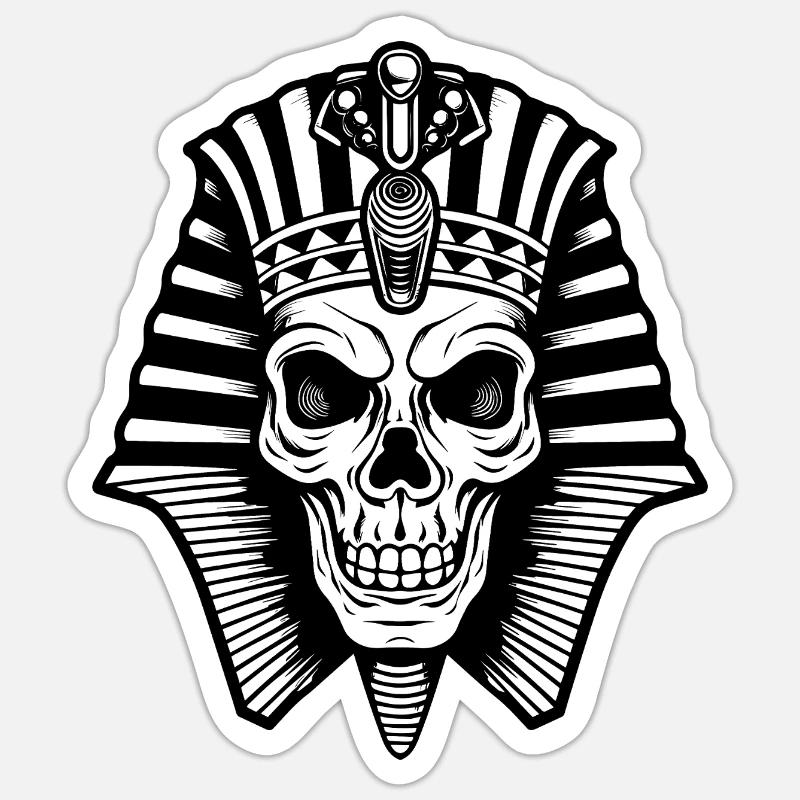 Pharaoh - Sticker size S (10 x 10 cm) - white matte
