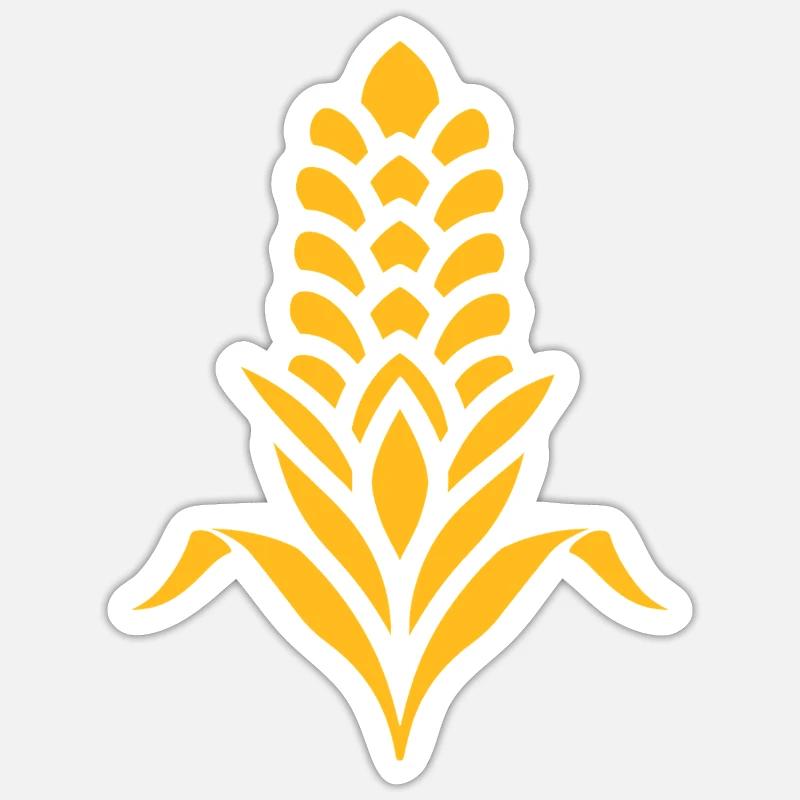 corn on the cob Sticker size S (10 x 10 cm)
