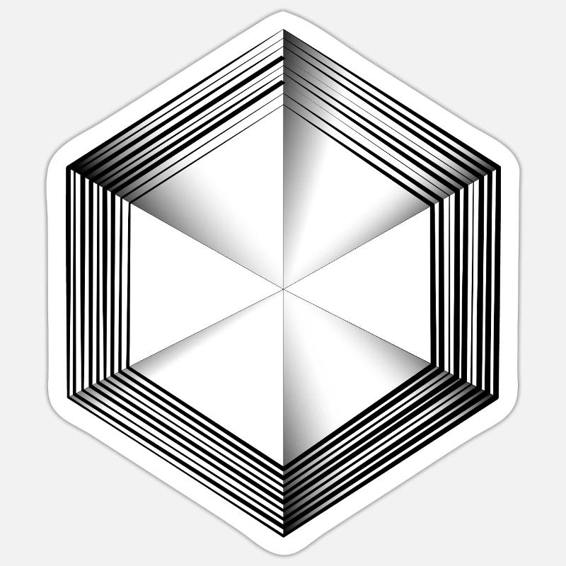 Design002 - Sticker Größe S (10 x 10 cm) - Mattweiß