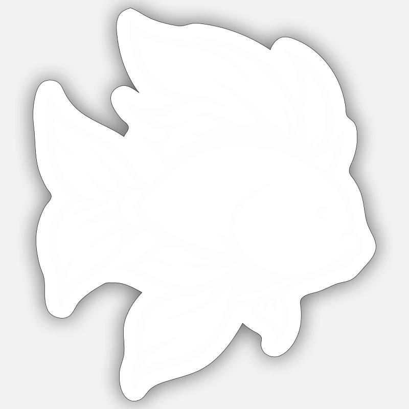 poisson rouge Sticker taille S (10 x 10 cm)