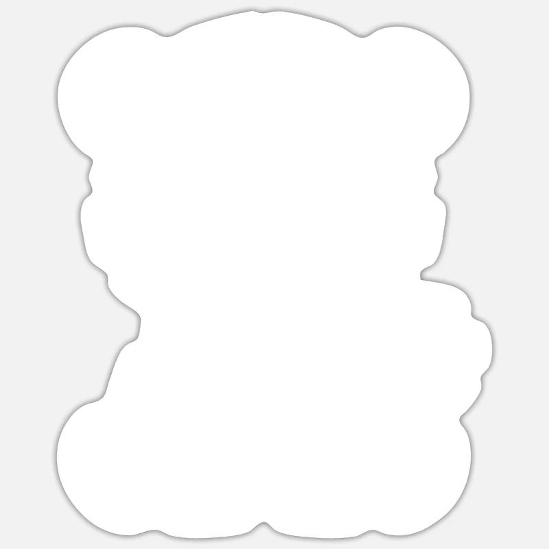 Tiger - Sticker size S (10 x 10 cm) - white matte