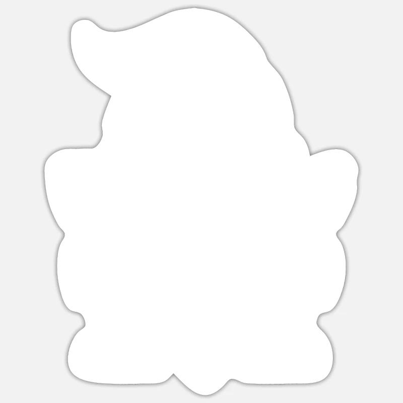 dwarf - Sticker size S (10 x 10 cm) - white matte