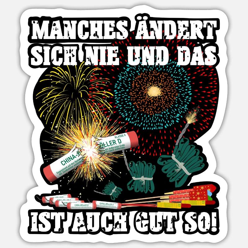 Pyro - Sticker size S (10 x 10 cm) - white matte