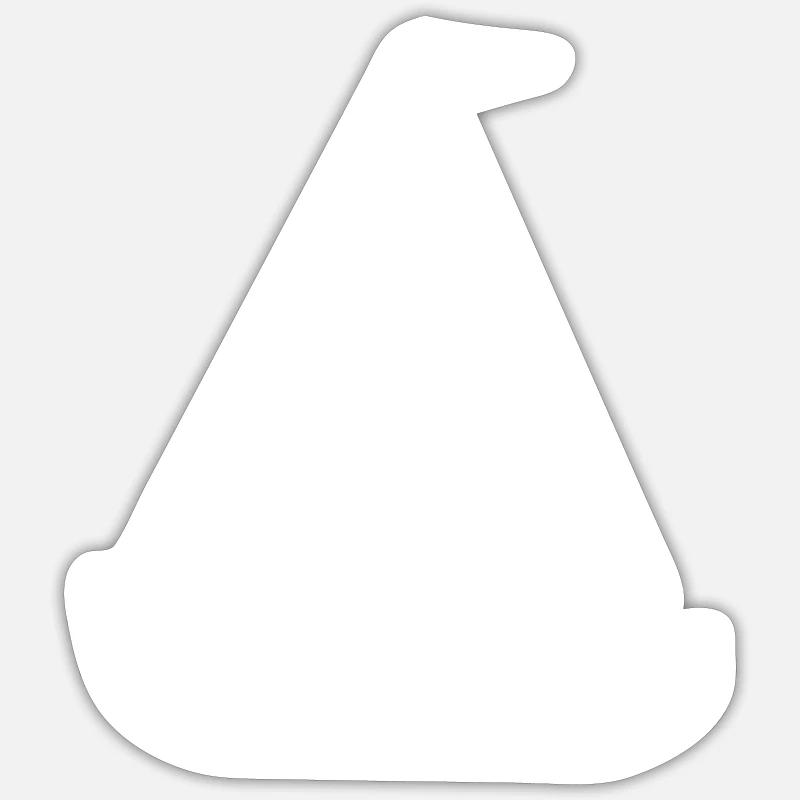 Segelboot - Sticker Größe S (10 x 10 cm) - Mattweiß