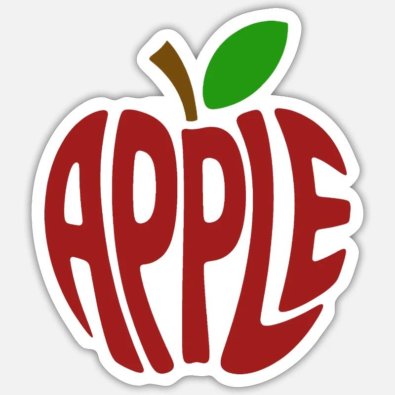 Apple - Cool Fruit Logo Sticker size S (10 x 10 cm)