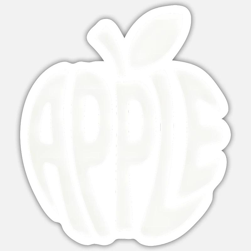 Apple - Cool Fruit Logo Sticker size S (10 x 10 cm)