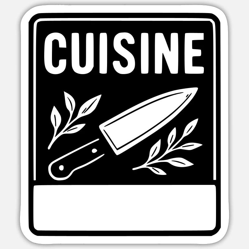 Kitchen -LAST NAME FIRST NAME Sticker size S (10 x 10 cm)