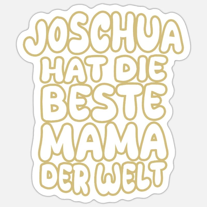 Joschua - Sticker Größe S (10 x 10 cm) - Mattweiß