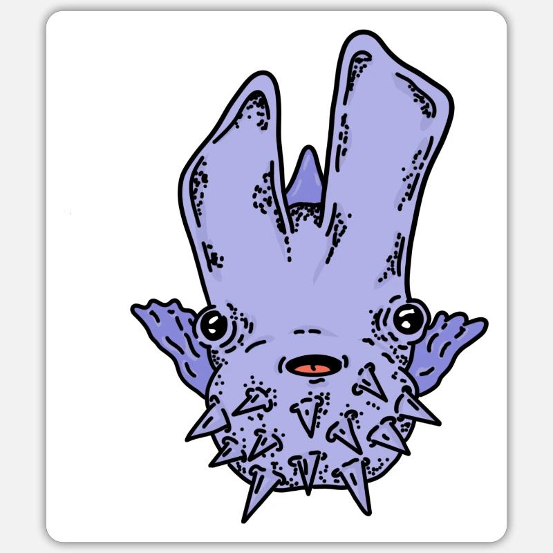 Fascinating jellyfish moon octopus - Sticker size S (10 x 10 cm) - white matte