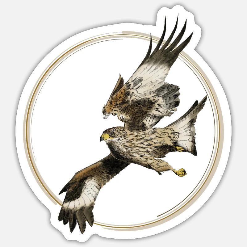 Faucon Sticker taille S (10 x 10 cm)