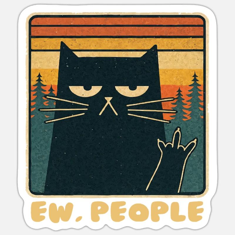 110 - Sticker size S (10 x 10 cm) - white matte