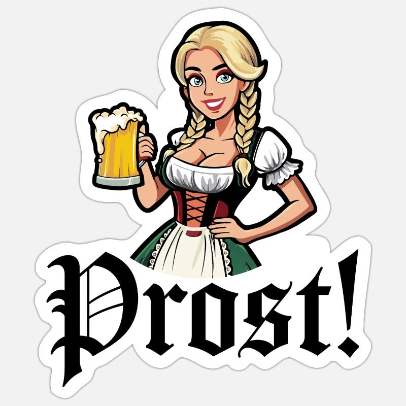 Prost Sticker Größe S (10 x 10 cm)