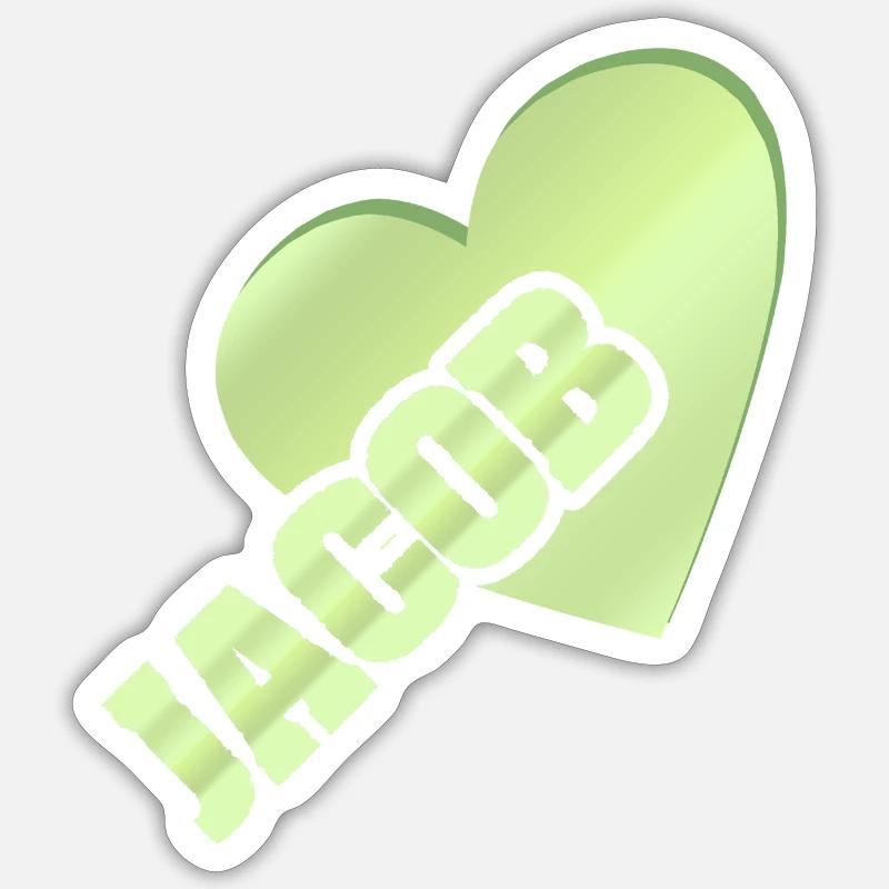 Gold Jacob - Sticker size S (10 x 10 cm) - white matte