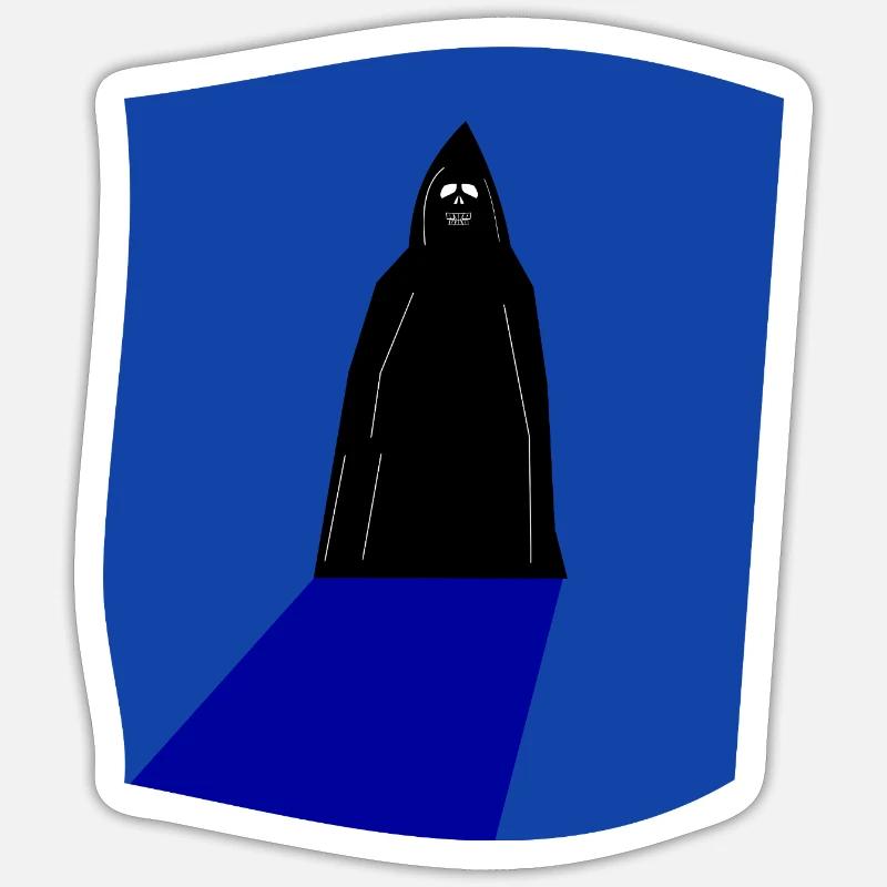 Das Phantom - Sticker Größe S (10 x 10 cm) - Mattweiß