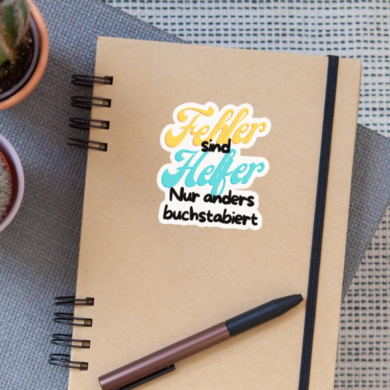Error Helper Gradient Script Sticker size S (10 x 10 cm)