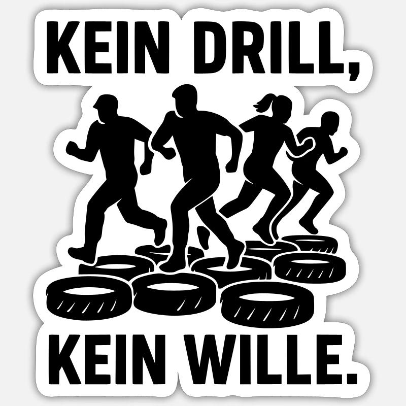 Percer pas de percer pas de volonté Sticker taille S (10 x 10 cm)