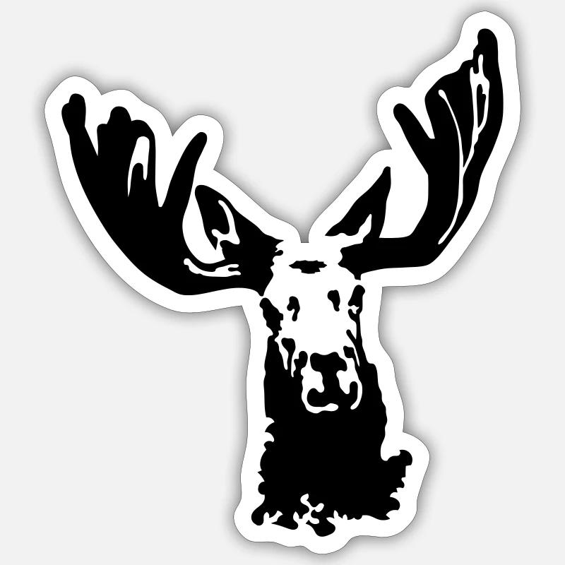 Élan - Sticker taille S (10 x 10 cm) - blanc mat