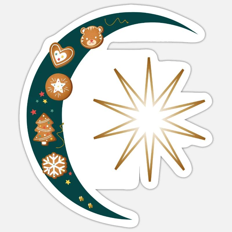 Gingerbread Sticker size S (10 x 10 cm)