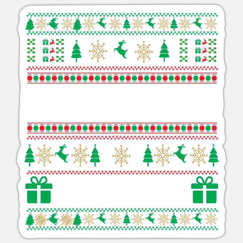 Pull de Noël Neckargemünd Sticker taille S (10 x 10 cm)