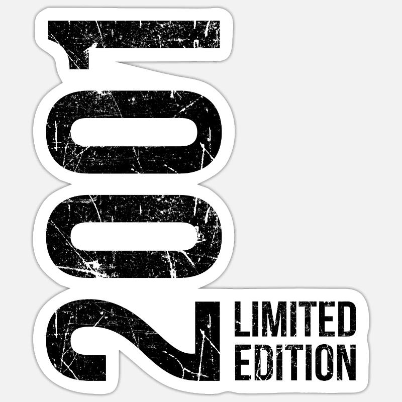 Édition limitée 2001 – Année d’anniversaire - Sticker taille S (10 x 10 cm) - blanc mat
