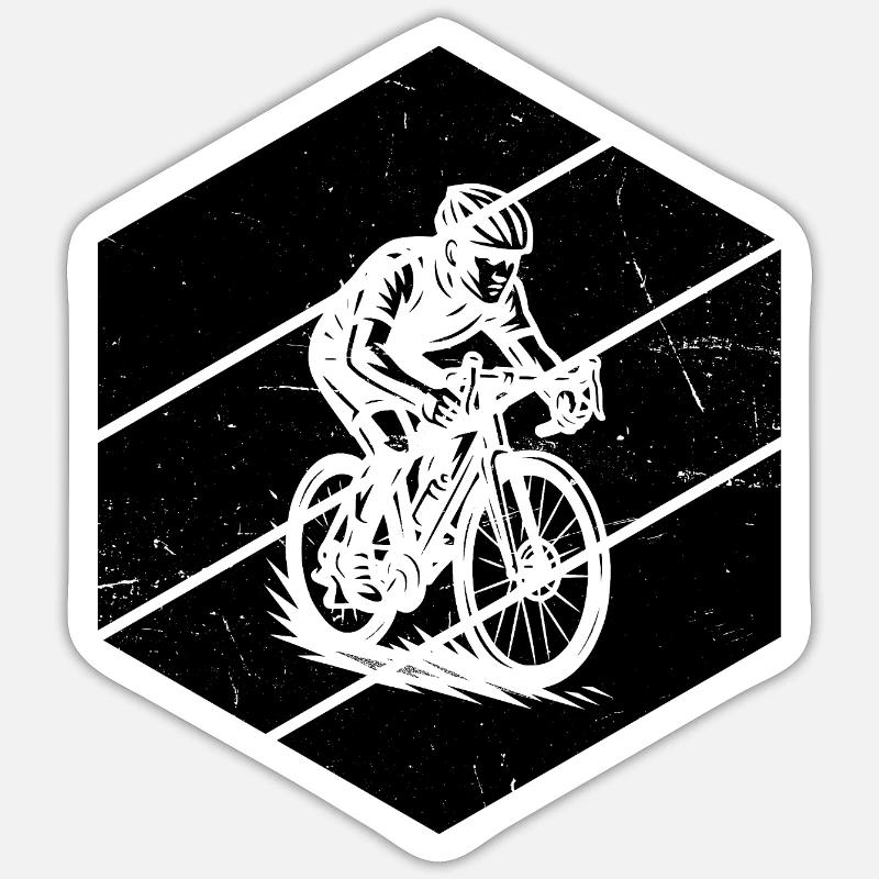 Déclaration pour tous les vélos de route - Sticker taille S (10 x 10 cm) - blanc mat