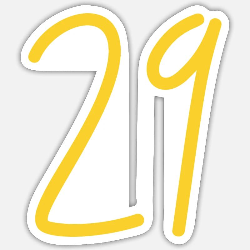 29 - Sticker size S (10 x 10 cm) - white matte