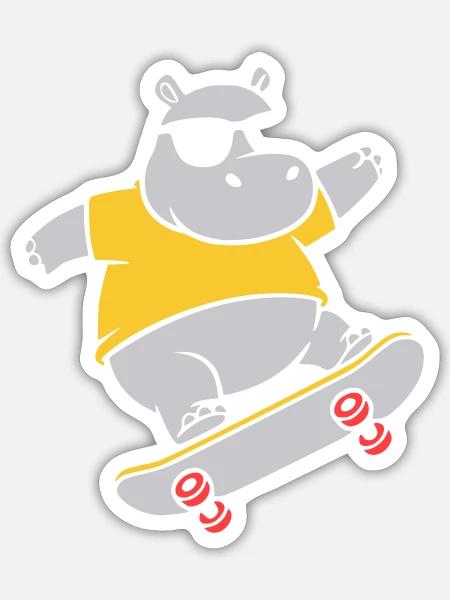 - Sticker size S (10 x 10 cm) - white matte