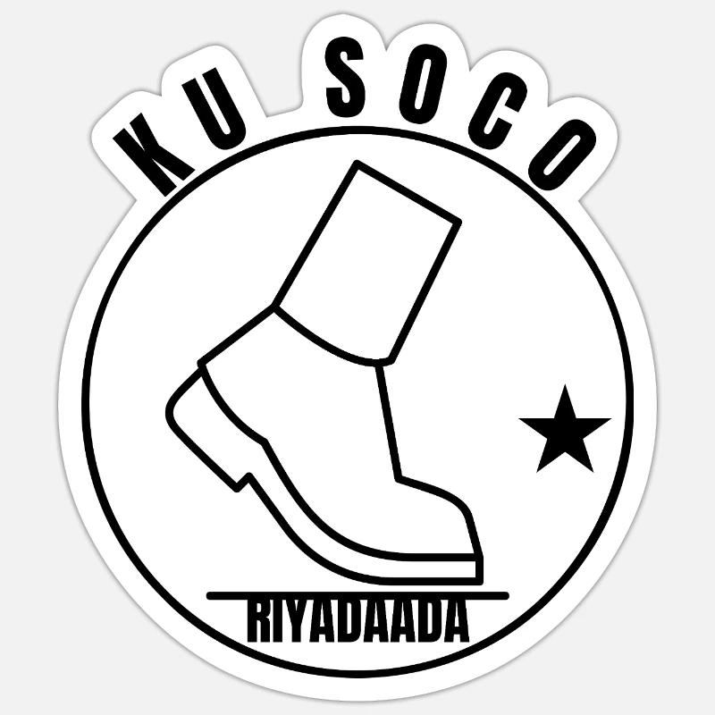 Ku Soco Riyadaada Somali Dream Chaser Tee Sticker taille S (10 x 10 cm)