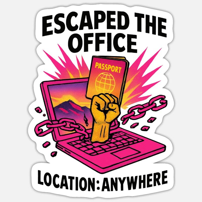 Telecommuting - telecommuting - Full Remote Sticker size S (10 x 10 cm)