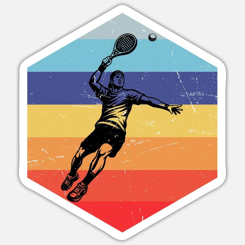 Le padel parfait pour chaque padel - Sticker taille S (10 x 10 cm) - blanc mat