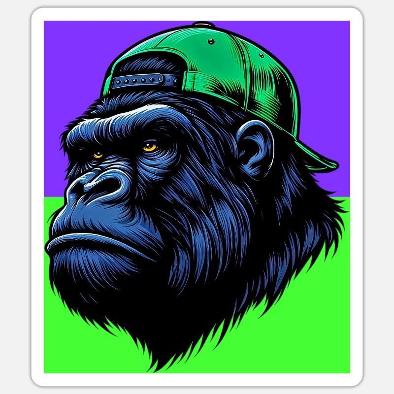 gorilla Sticker size S (10 x 10 cm)