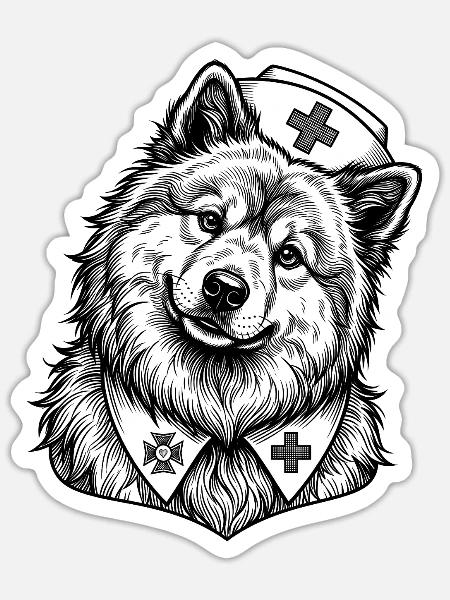  - Sticker taille S (10 x 10 cm) - blanc mat