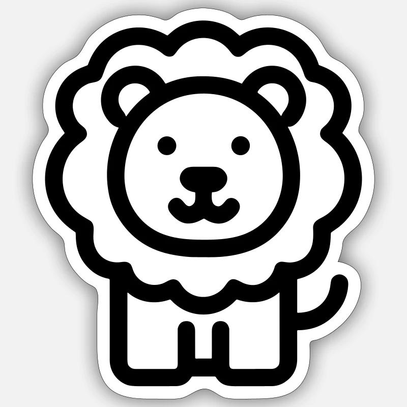 lion Sticker size S (10 x 10 cm)
