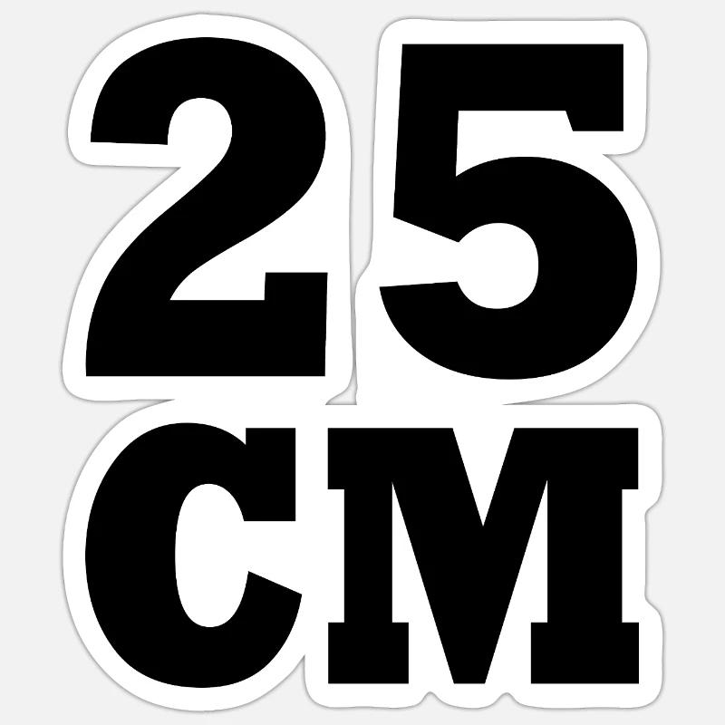 25 cm Sticker Größe S (10 x 10 cm)