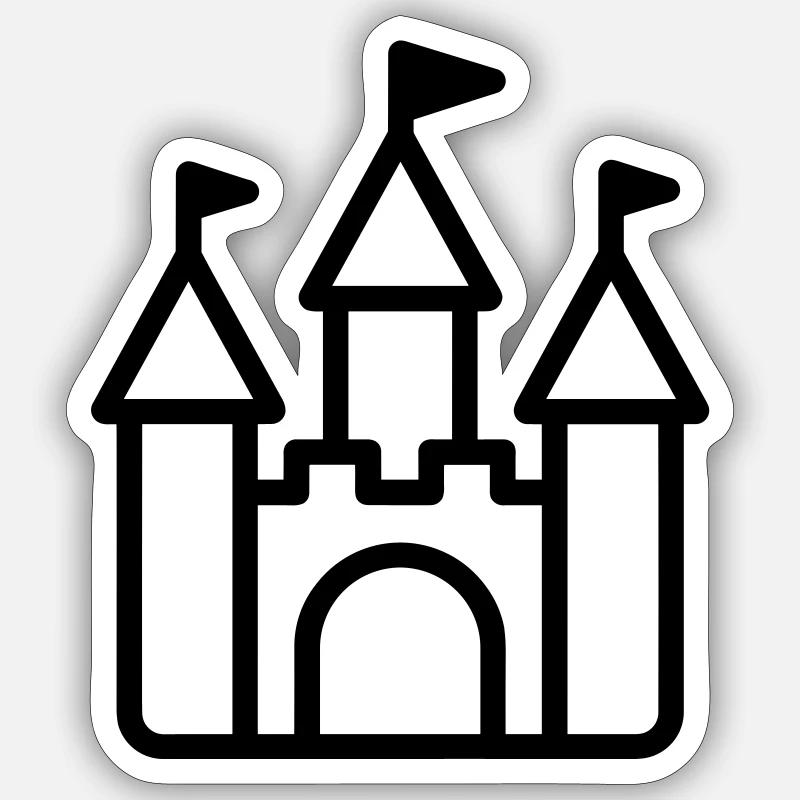 château Sticker taille S (10 x 10 cm)