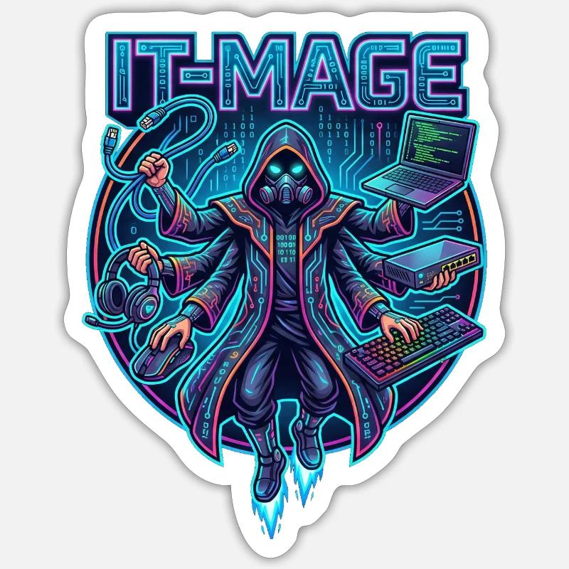 IT-Mage Sticker Größe S (10 x 10 cm)
