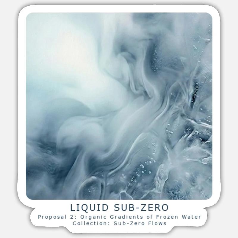 Liquid Sub-Zero - Sticker size S (10 x 10 cm) - white matte