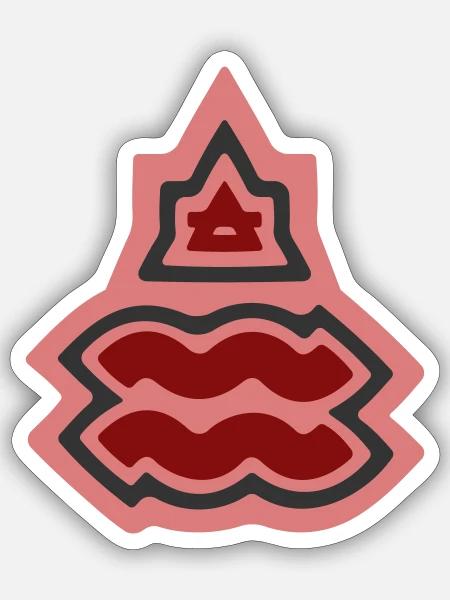 Tierkreis-Stammes-Wassermann und Luft - Sticker Größe S (10 x 10 cm) - Mattweiß
