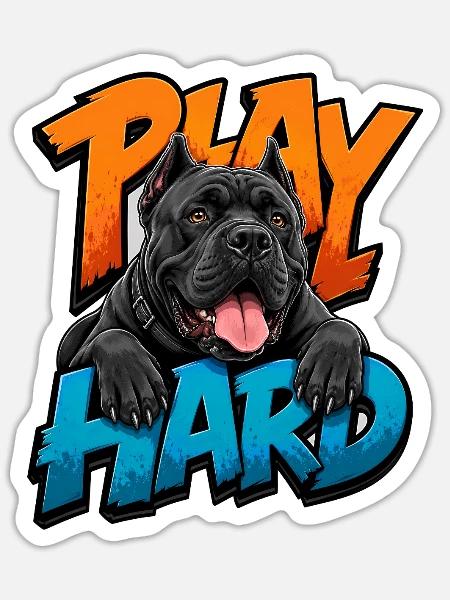 Cane Corso - Sticker Größe S (10 x 10 cm) - Mattweiß