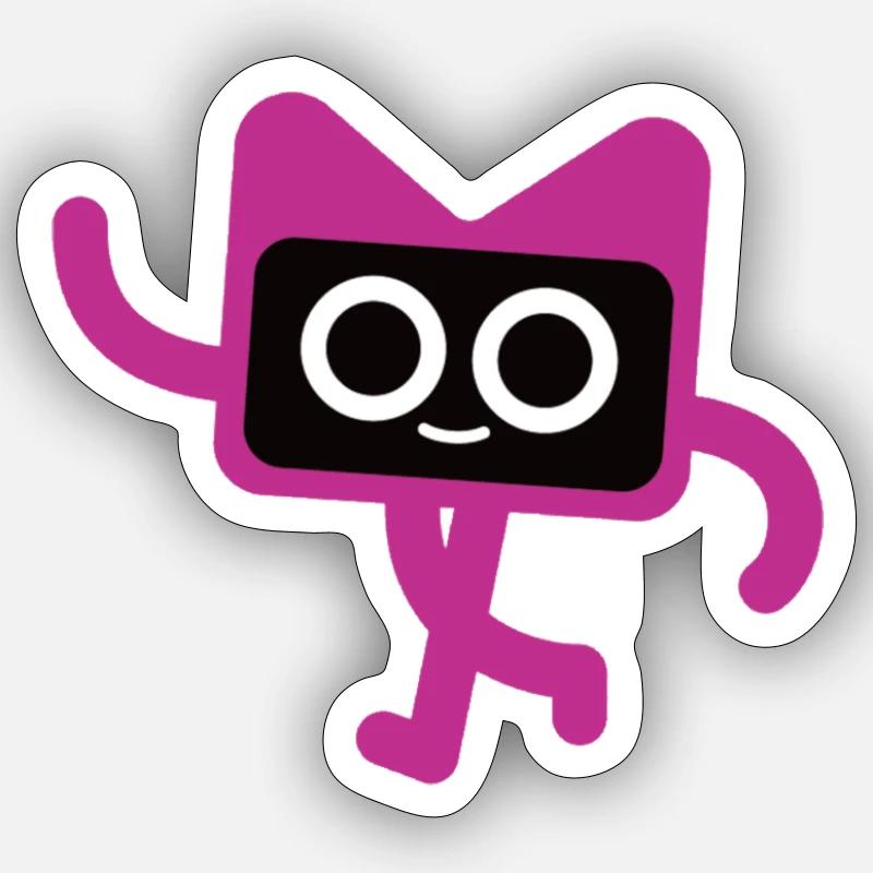 Mascotte de Kotlin Kodee - Sticker taille S (10 x 10 cm) - blanc mat