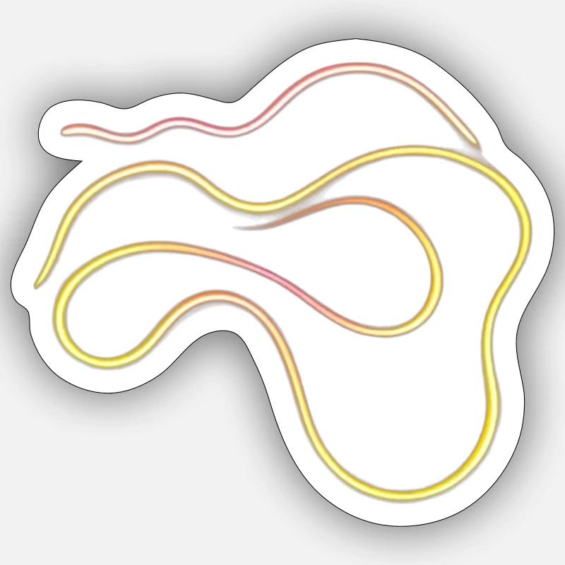 Neon - Sticker Größe S (10 x 10 cm) - Mattweiß