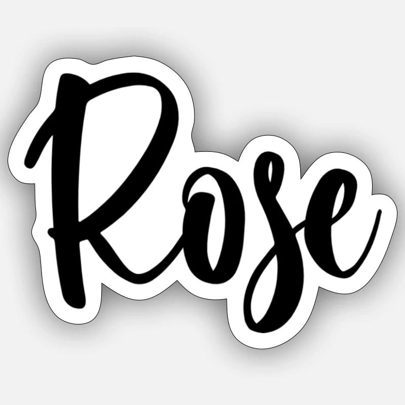 First name Rose Sticker size S (10 x 10 cm)