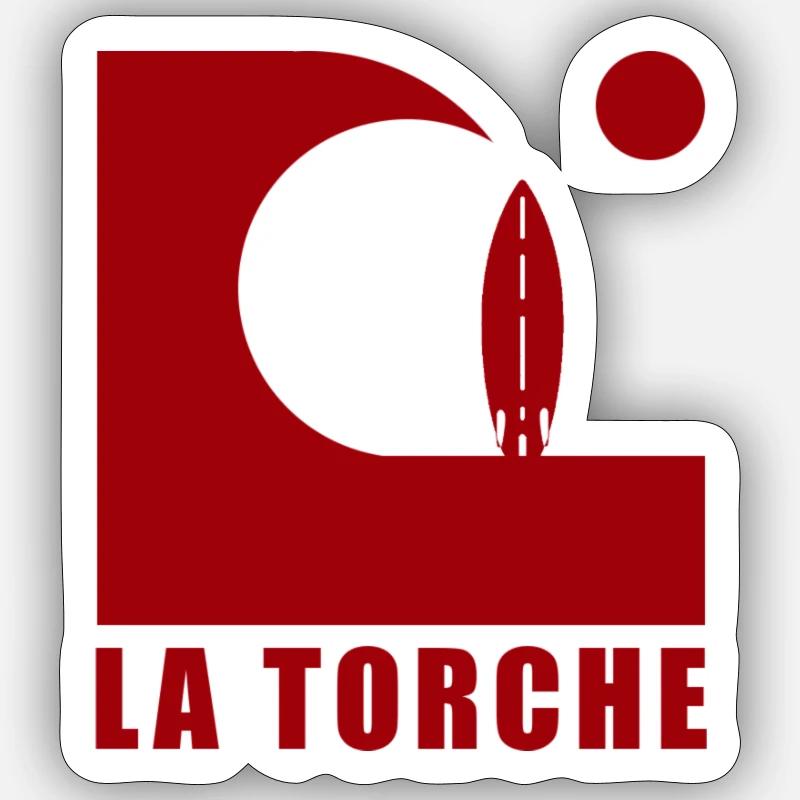 La Torche Vague Planche de surf Sticker taille S (10 x 10 cm)