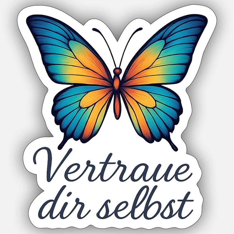 Vertraue dir Selbst Sticker Größe S (10 x 10 cm)