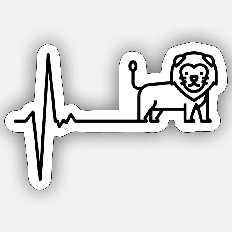 Midnight Minimal Mono - Sticker size S (10 x 10 cm) - white matte