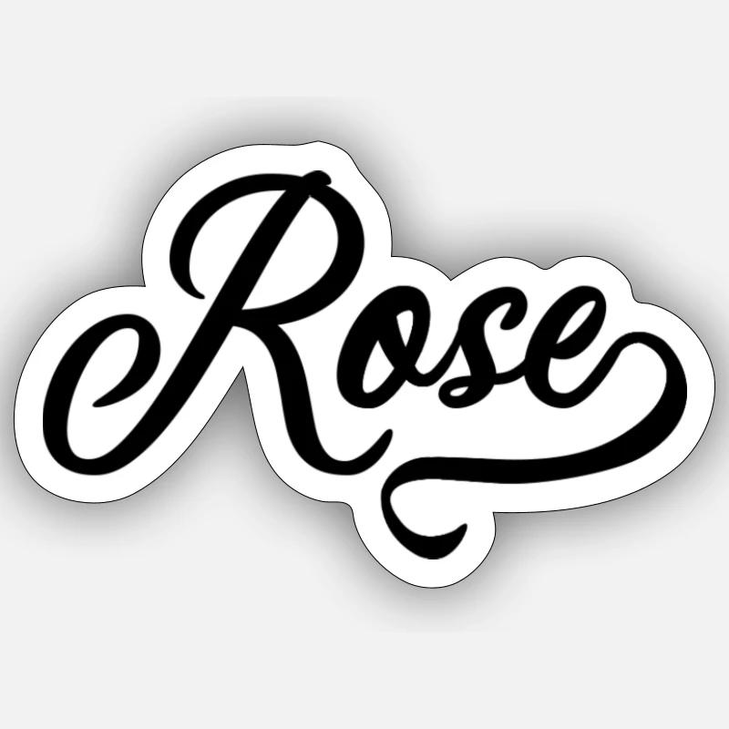 Rose Sticker taille S (10 x 10 cm)
