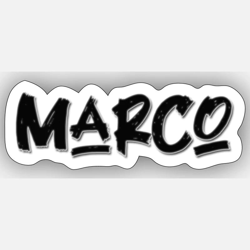 marco´s edition - Sticker Größe S (10 x 10 cm) - Mattweiß